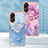 Coque Silicone Motif Fantaisie Souple Couleur Unie Etui Housse avec Support Bague Anneau YB1 pour Oppo Reno8 T 4G Petit