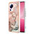 Coque Silicone Motif Fantaisie Souple Couleur Unie Etui Housse avec Support Bague Anneau YB1 pour Xiaomi Civi 2 5G Rose