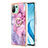 Coque Silicone Motif Fantaisie Souple Couleur Unie Etui Housse avec Support Bague Anneau YB1 pour Xiaomi Mi 11 Lite 5G NE Petit