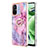 Coque Silicone Motif Fantaisie Souple Couleur Unie Etui Housse avec Support Bague Anneau YB1 pour Xiaomi Poco C55 Petit