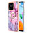 Coque Silicone Motif Fantaisie Souple Couleur Unie Etui Housse avec Support Bague Anneau YB1 pour Xiaomi Redmi 10 India Petit