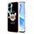 Coque Silicone Motif Fantaisie Souple Couleur Unie Etui Housse avec Support Bague Anneau YB2 pour Huawei Honor 90 Lite 5G Mixte