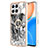 Coque Silicone Motif Fantaisie Souple Couleur Unie Etui Housse avec Support Bague Anneau YB2 pour Huawei Honor X8 4G Gris