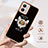 Coque Silicone Motif Fantaisie Souple Couleur Unie Etui Housse avec Support Bague Anneau YB2 pour Motorola Moto G53 5G Petit