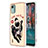 Coque Silicone Motif Fantaisie Souple Couleur Unie Etui Housse avec Support Bague Anneau YB2 pour Nokia C12 Plus Petit