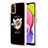 Coque Silicone Motif Fantaisie Souple Couleur Unie Etui Housse avec Support Bague Anneau YB2 pour Samsung Galaxy A02s Mixte