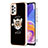 Coque Silicone Motif Fantaisie Souple Couleur Unie Etui Housse avec Support Bague Anneau YB2 pour Samsung Galaxy A72 4G Mixte