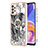 Coque Silicone Motif Fantaisie Souple Couleur Unie Etui Housse avec Support Bague Anneau YB2 pour Samsung Galaxy A72 4G Petit