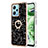 Coque Silicone Motif Fantaisie Souple Couleur Unie Etui Housse avec Support Bague Anneau YB2 pour Xiaomi Poco X5 5G Petit