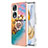 Coque Silicone Motif Fantaisie Souple Couleur Unie Etui Housse avec Support Bague Anneau YB3 pour Huawei Honor 90 5G Mixte