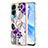 Coque Silicone Motif Fantaisie Souple Couleur Unie Etui Housse avec Support Bague Anneau YB3 pour Huawei Honor 90 Lite 5G Petit