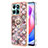 Coque Silicone Motif Fantaisie Souple Couleur Unie Etui Housse avec Support Bague Anneau YB3 pour Huawei Honor X6a Petit