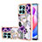 Coque Silicone Motif Fantaisie Souple Couleur Unie Etui Housse avec Support Bague Anneau YB3 pour Huawei Honor X6a Petit