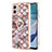 Coque Silicone Motif Fantaisie Souple Couleur Unie Etui Housse avec Support Bague Anneau YB3 pour Motorola Moto G53j 5G Petit