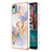 Coque Silicone Motif Fantaisie Souple Couleur Unie Etui Housse avec Support Bague Anneau YB3 pour Nokia C12 Plus Petit