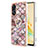 Coque Silicone Motif Fantaisie Souple Couleur Unie Etui Housse avec Support Bague Anneau YB3 pour Oppo Reno8 T 4G Petit