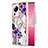Coque Silicone Motif Fantaisie Souple Couleur Unie Etui Housse avec Support Bague Anneau YB3 pour Xiaomi Mi 12 Lite NE 5G Violet