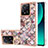 Coque Silicone Motif Fantaisie Souple Couleur Unie Etui Housse avec Support Bague Anneau YB3 pour Xiaomi Mi 13T 5G Marron