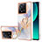 Coque Silicone Motif Fantaisie Souple Couleur Unie Etui Housse avec Support Bague Anneau YB3 pour Xiaomi Mi 13T 5G Petit
