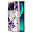 Coque Silicone Motif Fantaisie Souple Couleur Unie Etui Housse avec Support Bague Anneau YB3 pour Xiaomi Mi 13T Pro 5G Petit