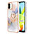 Coque Silicone Motif Fantaisie Souple Couleur Unie Etui Housse avec Support Bague Anneau YB3 pour Xiaomi Poco C50 Petit