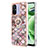 Coque Silicone Motif Fantaisie Souple Couleur Unie Etui Housse avec Support Bague Anneau YB3 pour Xiaomi Poco C55 Petit