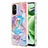 Coque Silicone Motif Fantaisie Souple Couleur Unie Etui Housse avec Support Bague Anneau YB3 pour Xiaomi Poco C55 Petit