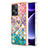 Coque Silicone Motif Fantaisie Souple Couleur Unie Etui Housse avec Support Bague Anneau YB3 pour Xiaomi Poco F5 5G Petit