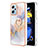 Coque Silicone Motif Fantaisie Souple Couleur Unie Etui Housse avec Support Bague Anneau YB3 pour Xiaomi Poco X4 GT 5G Petit