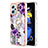 Coque Silicone Motif Fantaisie Souple Couleur Unie Etui Housse avec Support Bague Anneau YB3 pour Xiaomi Poco X4 GT 5G Petit