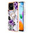 Coque Silicone Motif Fantaisie Souple Couleur Unie Etui Housse avec Support Bague Anneau YB3 pour Xiaomi Redmi 10 India Petit