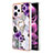 Coque Silicone Motif Fantaisie Souple Couleur Unie Etui Housse avec Support Bague Anneau YB3 pour Xiaomi Redmi Note 12 Pro 5G Petit