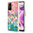 Coque Silicone Motif Fantaisie Souple Couleur Unie Etui Housse avec Support Bague Anneau YB3 pour Xiaomi Redmi Note 12S Petit