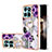 Coque Silicone Motif Fantaisie Souple Couleur Unie Etui Housse avec Support Bague Anneau YB5 pour Huawei Honor X8b Violet