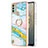 Coque Silicone Motif Fantaisie Souple Couleur Unie Etui Housse avec Support Bague Anneau YB5 pour Nokia C31 Colorful