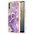 Coque Silicone Motif Fantaisie Souple Couleur Unie Etui Housse avec Support Bague Anneau YB5 pour Nokia C31 Petit