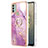 Coque Silicone Motif Fantaisie Souple Couleur Unie Etui Housse avec Support Bague Anneau YB5 pour Nokia C31 Petit