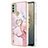 Coque Silicone Motif Fantaisie Souple Couleur Unie Etui Housse avec Support Bague Anneau YB5 pour Nokia C31 Petit