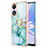 Coque Silicone Motif Fantaisie Souple Couleur Unie Etui Housse avec Support Bague Anneau YB5 pour Oppo A78 5G Petit