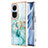 Coque Silicone Motif Fantaisie Souple Couleur Unie Etui Housse avec Support Bague Anneau YB5 pour Oppo Reno10 5G Petit