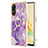 Coque Silicone Motif Fantaisie Souple Couleur Unie Etui Housse avec Support Bague Anneau YB5 pour Oppo Reno8 T 4G Petit