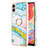 Coque Silicone Motif Fantaisie Souple Couleur Unie Etui Housse avec Support Bague Anneau YB5 pour Samsung Galaxy A04 4G Petit