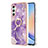 Coque Silicone Motif Fantaisie Souple Couleur Unie Etui Housse avec Support Bague Anneau YB5 pour Samsung Galaxy A25 5G Petit