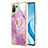 Coque Silicone Motif Fantaisie Souple Couleur Unie Etui Housse avec Support Bague Anneau YB5 pour Xiaomi Mi 11 Lite 4G Petit