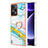 Coque Silicone Motif Fantaisie Souple Couleur Unie Etui Housse avec Support Bague Anneau YB5 pour Xiaomi Poco F5 5G Colorful