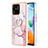 Coque Silicone Motif Fantaisie Souple Couleur Unie Etui Housse avec Support Bague Anneau YB5 pour Xiaomi Redmi 10 India Petit