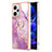 Coque Silicone Motif Fantaisie Souple Couleur Unie Etui Housse avec Support Bague Anneau YB5 pour Xiaomi Redmi Note 12 Explorer Petit