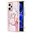 Coque Silicone Motif Fantaisie Souple Couleur Unie Etui Housse avec Support Bague Anneau YB5 pour Xiaomi Redmi Note 12 Explorer Petit