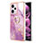 Coque Silicone Motif Fantaisie Souple Couleur Unie Etui Housse avec Support Bague Anneau YB5 pour Xiaomi Redmi Note 12 Pro 5G Petit