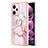 Coque Silicone Motif Fantaisie Souple Couleur Unie Etui Housse avec Support Bague Anneau YB5 pour Xiaomi Redmi Note 12 Pro 5G Petit